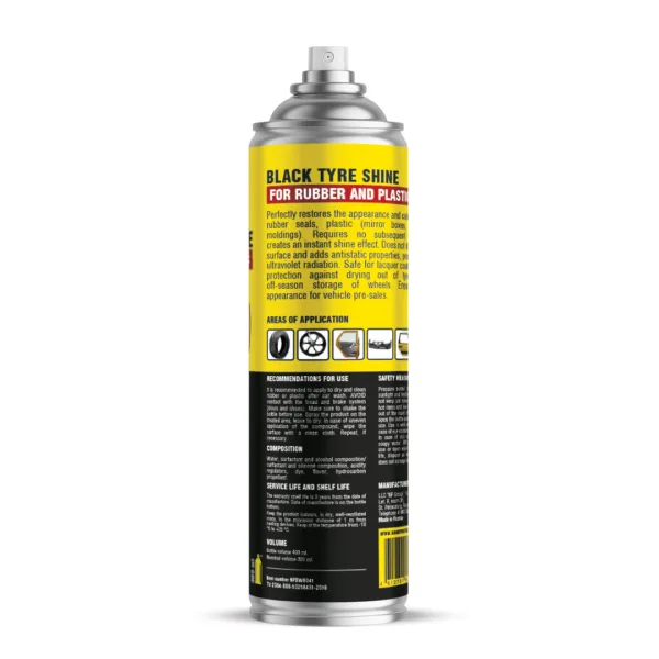 Black tyre shine, 400 ml
