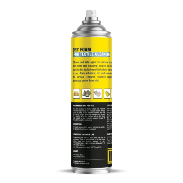 Dry foam for textile cleaning, 650 ml
