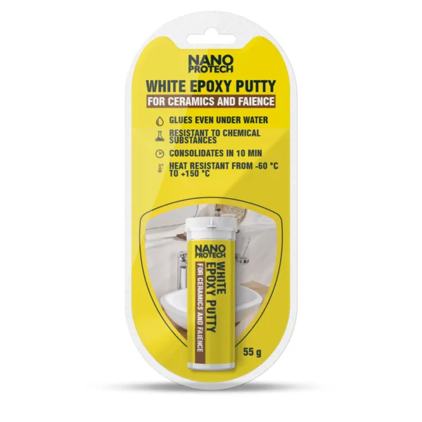 White epoxy putty for ceramics