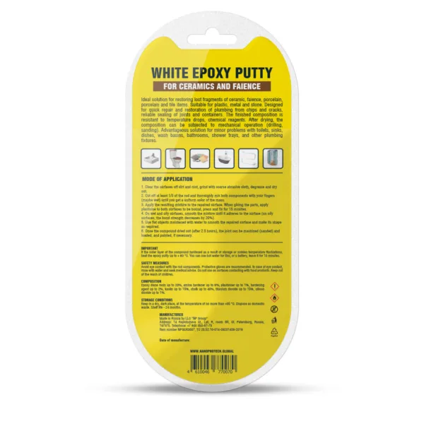 Epoxy putty for ceramics and faience, 55 g