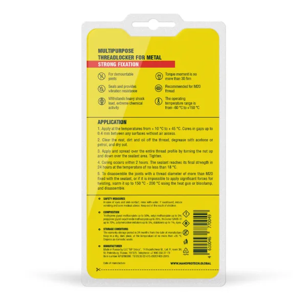Threadlocker high strength, 6 ml